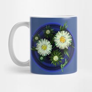 White asters Mug